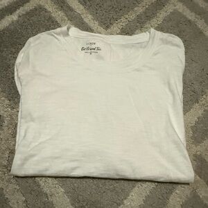 J.Crew Soft White Girlfriend Tee